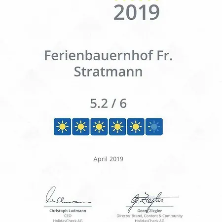 Ferienbauernhof Familie Stratmann Lägenhet